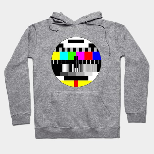 No Signal TV - Vintage Retro Television Hoodie by The Sarah Gibs